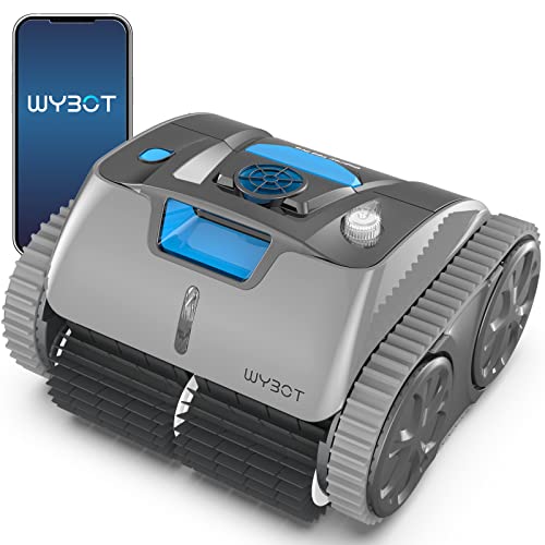 WYBOT Ultimate Cordless Robotic Pool Cleaner with App Setting, Lasts 180Mins