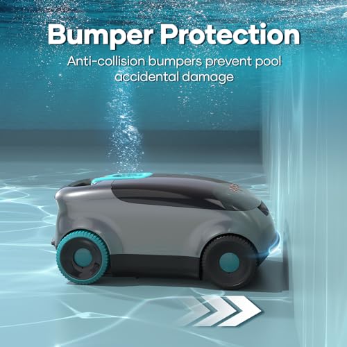 AIPER Scuba E1 Cordless Robotic Pool Cleaner, Featuring Dual-Filtration, 100-130 Minutes Battery Life, Auto-Parking Technology, Ideal for Above-Ground Pools up to 1100 Sq.ft