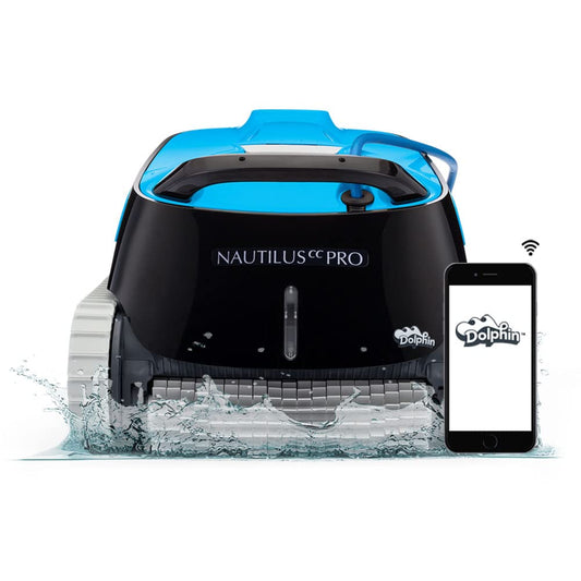 Dolphin Nautilus CC Pro Wi-Fi Robotic Pool Vacuum Cleaner up to 50 FT - Waterline Scrubber Brush